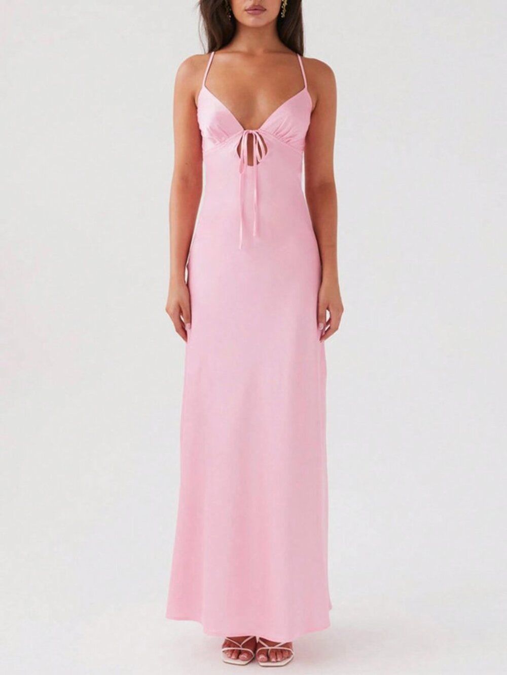 NWT~SHEIN Spaghetti Strap Maxi Dress~Size: Small(4) - Picture 3 of 8
